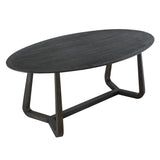Renmin Oval Dining Table Carbon Oak 200cm