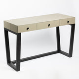 Slim Jim Desk French Grey Leather
