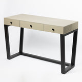 Slim Jim Desk French Grey Leather