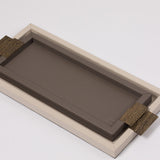 Wode Tray Rectangle Pumice Leather