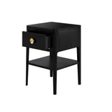 Abberley 1 Drawer Black Bedside