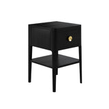 Abberley 1 Drawer Black Bedside