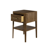 Abberley 1 Drawer Brown Bedside