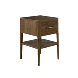 Abberley 1 Drawer Brown Bedside