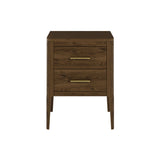 Abberley 2 Drawer Brown Bedside