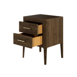 Abberley 2 Drawer Brown Bedside