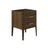 Abberley 2 Drawer Brown Bedside