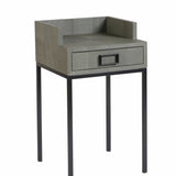 Petit Side Table Shagreen Leather
