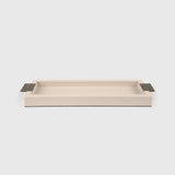 Wode Tray Rectangle Pumice Leather 47cm