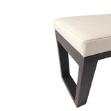 Arlington Bench Woven Pumice Leather