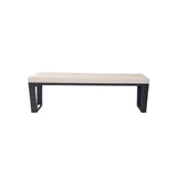 Arlington Bench Woven Pumice Leather