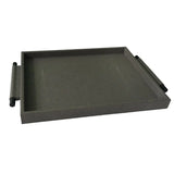 Arlington Tray Grey Shagreen Leather
