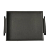 Arlington Tray Grey Shagreen Leather