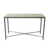 Arun Console Bronze Nera Pumice Leather