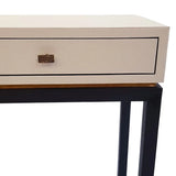 Barrington Console 2 Drawer Pumice Leather