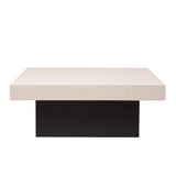 Cube Coffee Table Pumice Leather