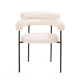 Alita Dining Chair - Polar Boucle