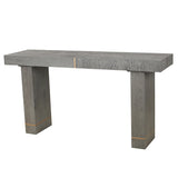 Astor Pedestal Console Midnight Oak