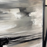 Monochrome bespoke painted canvas
