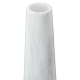 Salmo White Marble Tapered Vase