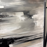 Monochrome bespoke painted canvas