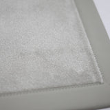 Miami - Cashmere Rug with Neutral Faux Leather Edging