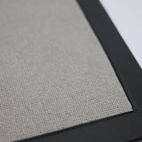 Pompeii - Greige Rug with Black Faux Leather Edging