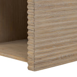 Wickham 1 Drawer Ribbed Oak Bedside