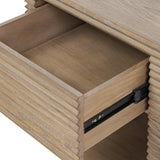Wickham 1 Drawer Ribbed Oak Bedside