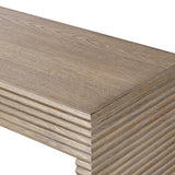 Wickham Ribbed Oak Console