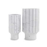 Marmo Fluted Vase I