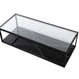 Tamon Coffee Table Rectangular Black Marble