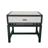 Bertie Side Table Pumice Leather