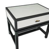 Bertie Side Table Pumice Leather